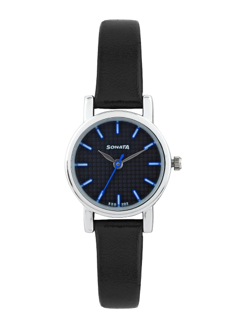 

Sonata Women Black Dial Watch 8976SL04J