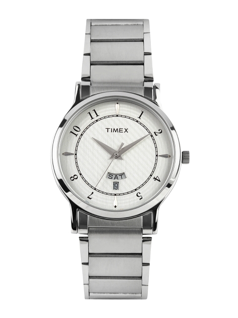 

Timex Men Silver Toned Dial Watch TI000R423