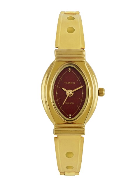 

Timex Women Maroon Dial Watch JW13