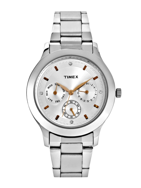 

Timex Women Silver-Toned Dial Watch TI000Q80300