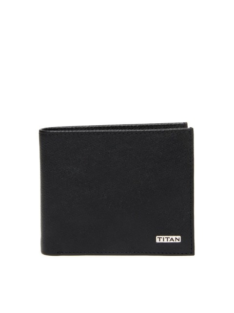 

Titan Men Black Leather Wallet