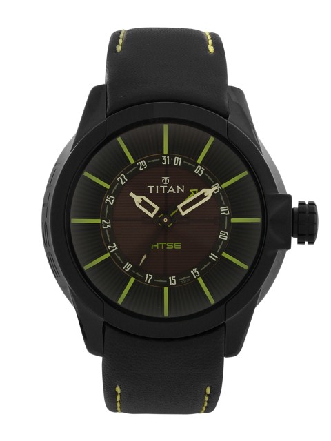 

Titan Men Black Dial Watch 1629NL01