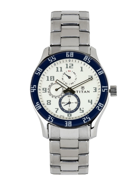 

Titan Men White Dial Watch 1632SM01