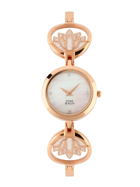

Titan Raga Women Garden of Eden Pearly White Dial Watch 2540WM01