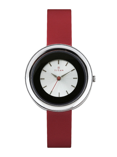 

Titan Women Silver Toned Dial Watch NF2482SL01