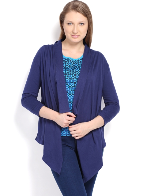 

Tokyo Talkies Navy Shrug, Navy blue