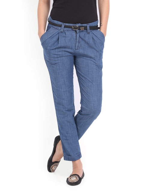 

Tokyo Talkies Women Blue Trousers