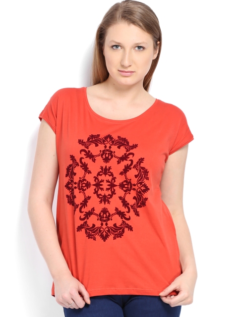 

Tokyo Talkies Women Red Printed Top