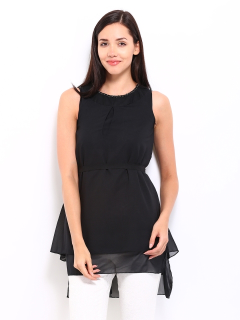 

Tokyo Talkies Women Black Tunic