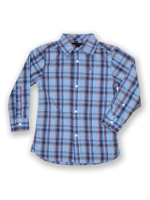 

Tommy Hilfiger Boys Blue Anderson Plaid Shirt