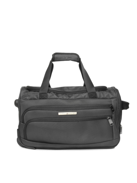 

Tommy Hilfiger Unisex Charcoal Grey Trolley Duffle Bag