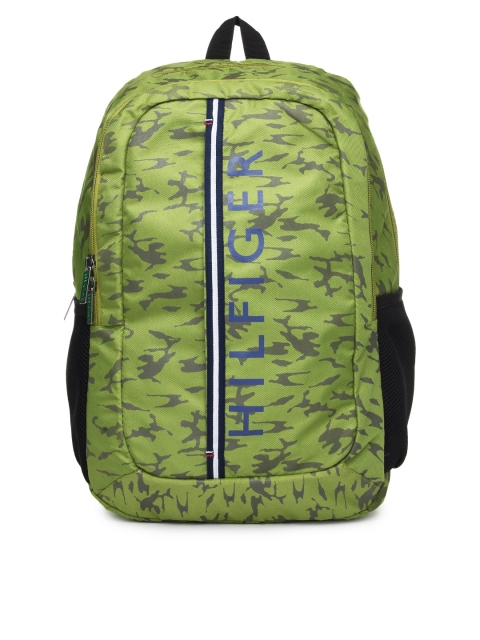 

Tommy Hilfiger Unisex Green Printed Backpack