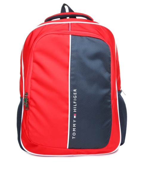 

Tommy Hilfiger Unisex Red & Navy Marble Hill Backpack
