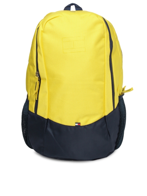 

Tommy Hilfiger Unisex Yellow & Blue Backpack
