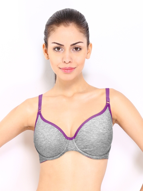 

Triumph Grey Melange Full-Coverage Bra 151I200