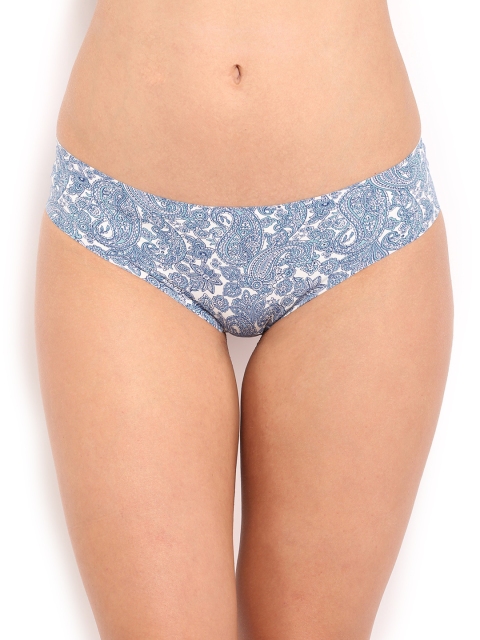 

Triumph Off-White & Blue Printed Briefs 755I852