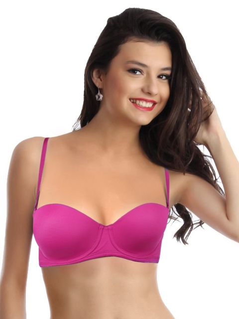 

Triumph T-Shirt Bra 77 Wired Padded Detachable Straps Seamless Everyday Bra, Magenta