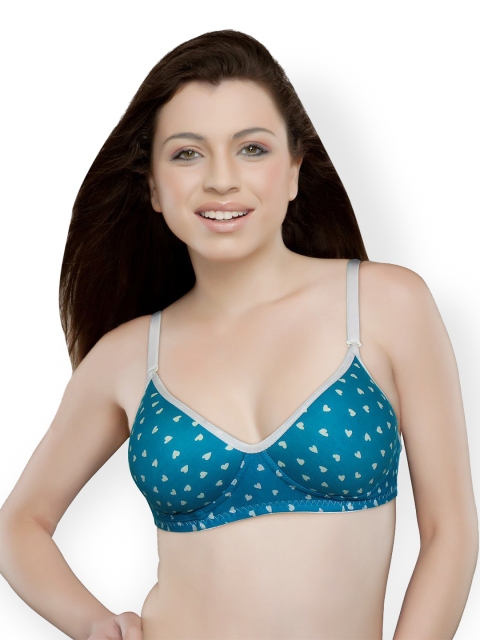 

Tweens Blue Printed Full Coverage T-shirt Bra TW1343PR40D