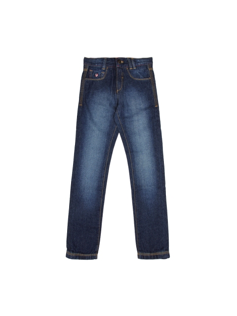 

U.S. Polo Assn. Kids Boys Blue Basic Slim Fit Stretchable Jeans