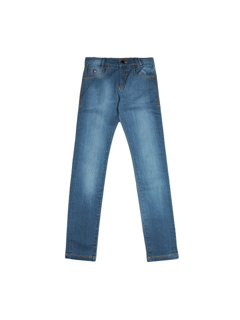 

U.S. Polo Assn. Kids Boys Blue Slim Fit Basic Stretchable Jeans