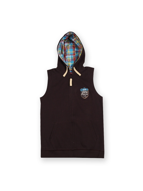 

U.S. Polo Assn. Kids Boys Dark Wine-Coloured Hooded Sweatshirt, Purple