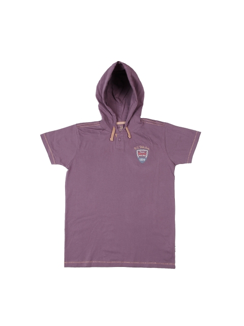 

U.S. Polo Assn. Kids Boys Purple Hooded T-shirt