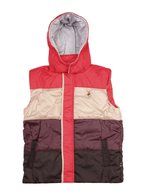 

U.S. Polo Assn. Kids Boys Red & Brown Jacket