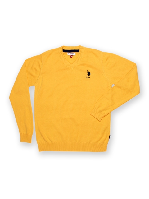 

U.S. Polo Assn. Kids Boys Yellow Sweater