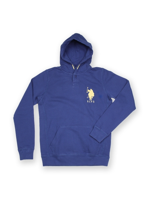 

U.S. Polo Assn. Kids Boys Blue Solid Sweatshirt
