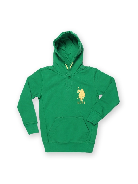 

U.S. Polo Assn. Kids Boys Green Hooded Sweatshirt