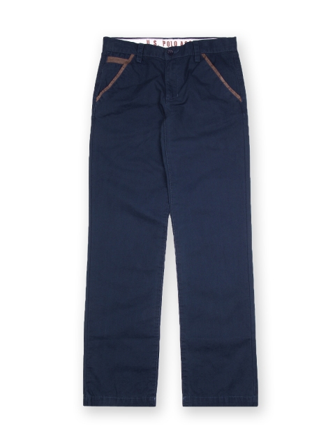 

U.S. Polo Assn. Kids Boys Navy Chino Trousers, Navy blue