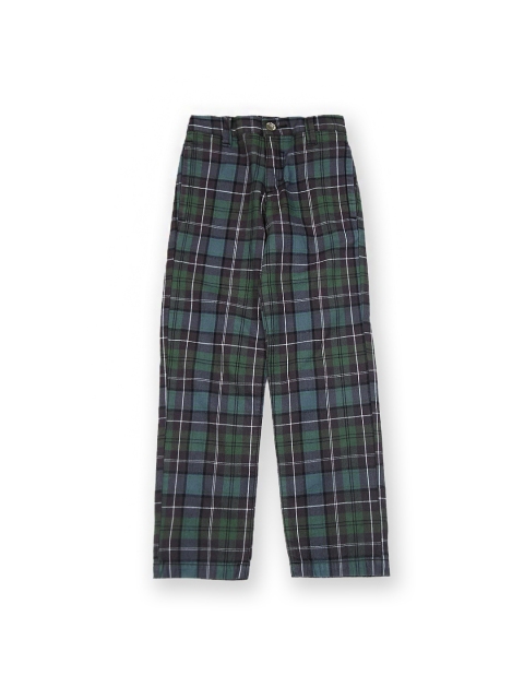 

U.S. Polo Assn. Kids Boys Green & Charcoal Grey Checked Trousers