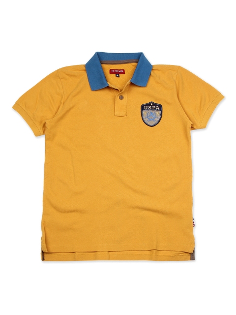 

U.S. Polo Assn. Kids Boys Mustard Polo T-shirt