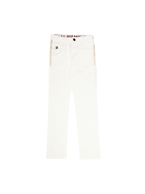 

U.S. Polo Assn. Kids Boys White Slim Fit Jeans