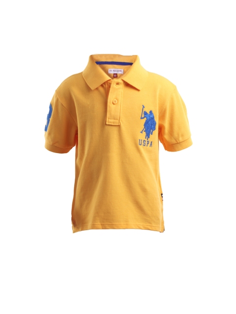 

U.S. Polo Assn. Kids Boys Yellow Polo T-shirt