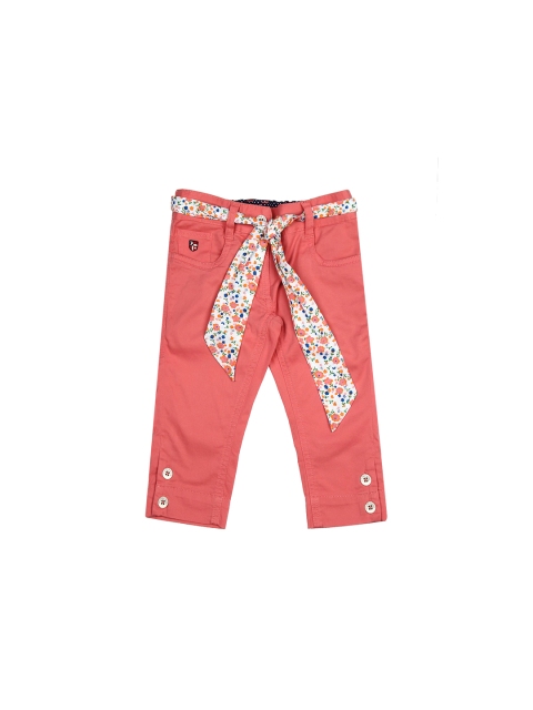 

U.S. Polo Assn. Kids Girls Pink Slim Fit Trousers