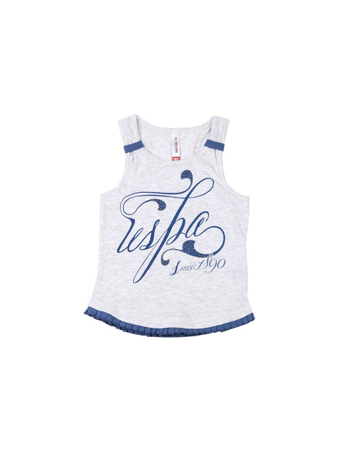

U.S. Polo Assn. Kids Girls Grey Top