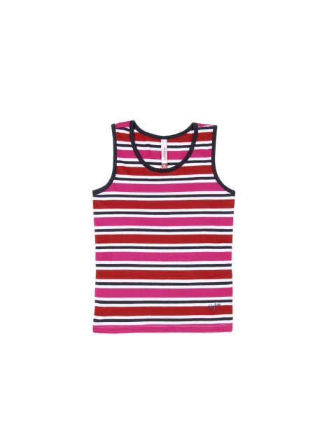 

U.S. Polo Assn. Kids Girls Multi-Coloured Striped Top