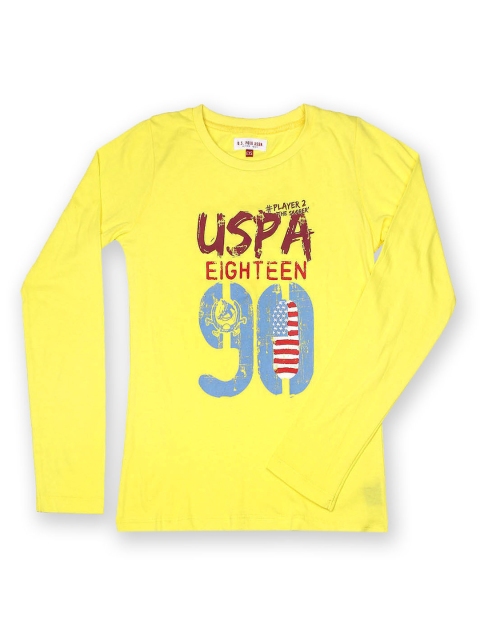 

U.S. Polo Assn. Kids Girls Yellow T-shirt