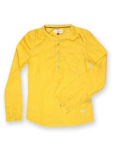 

U.S. Polo Assn. Kids Girls Yellow Top