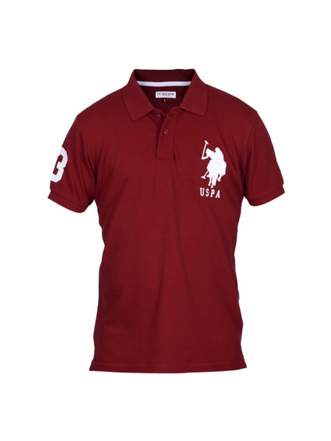 

U.S. Polo Assn. Kids Unisex Red T-shirt, Maroon
