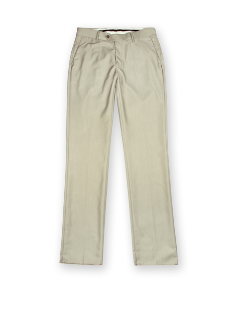 

U.S. Polo Assn. Men Beige Tapered Fit Formal Trousers