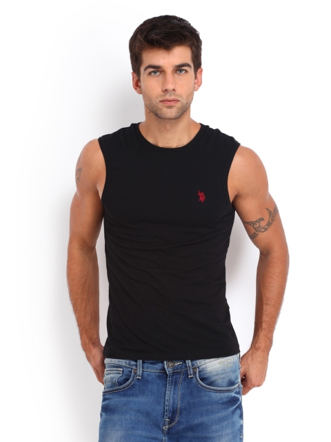 

U.S. Polo Assn. Men Black Innerwear Vest I026-002-P1
