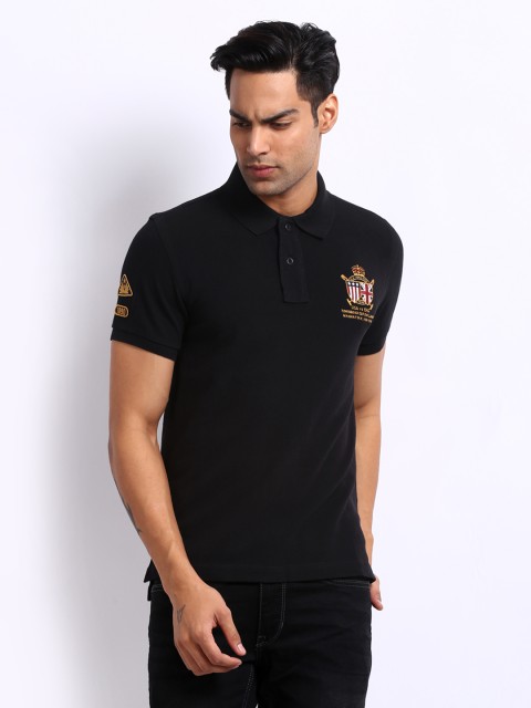

U.S. Polo Assn. Men Black Polo T-shirt