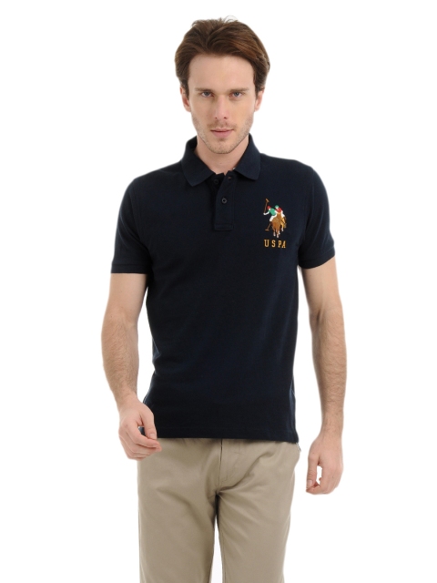 

U.S. Polo Assn. Men Navy Blue Polo T-shirt