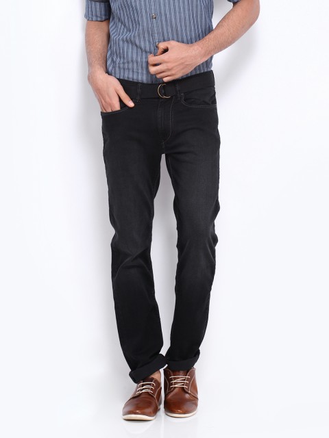 

U.S. Polo Assn. Denim Co. Men Black Slim Tapered Fit Stretchable Jeans