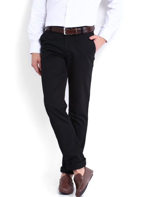 

U.S. Polo Assn. Men Black Tailored Fit Trousers