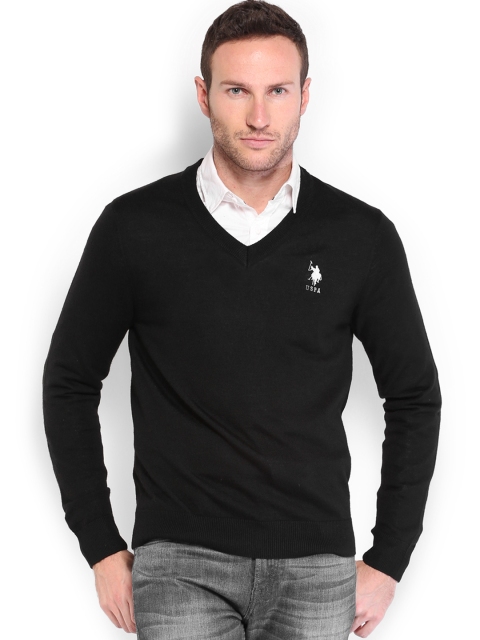 

U.S. Polo Assn. Men Black Woollen Sweater
