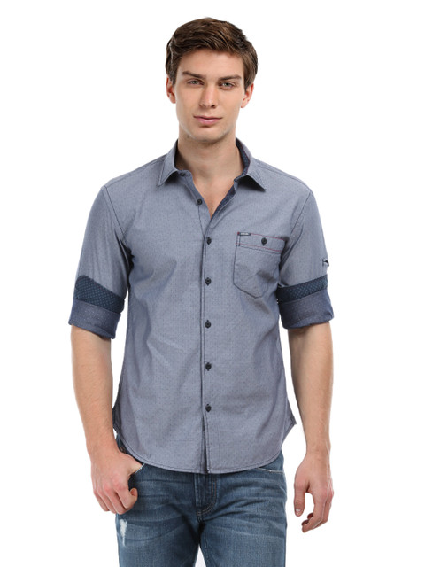 

U.S. Polo Assn. Denim Co. Men Blue Dobby Shirt
