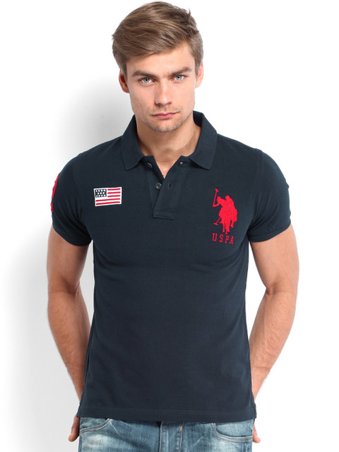 

U.S. Polo Assn. Men Navy Polo T-shirt, Navy blue